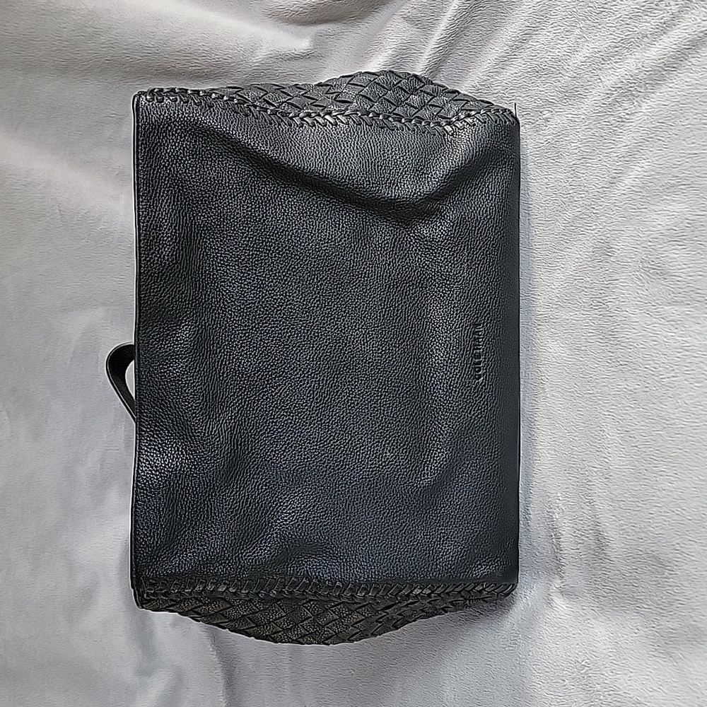 Cole Haan leather "Dillan" hobo black purse w dust bag
